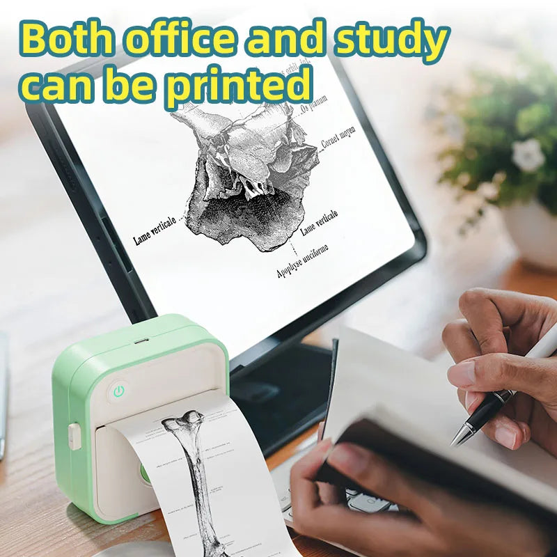 DOLEWA D5 Label Maker Inkless Sticker Printer 12-57mm Roll Paper Adjustable Thermal Pocket Printer for Photo Printing