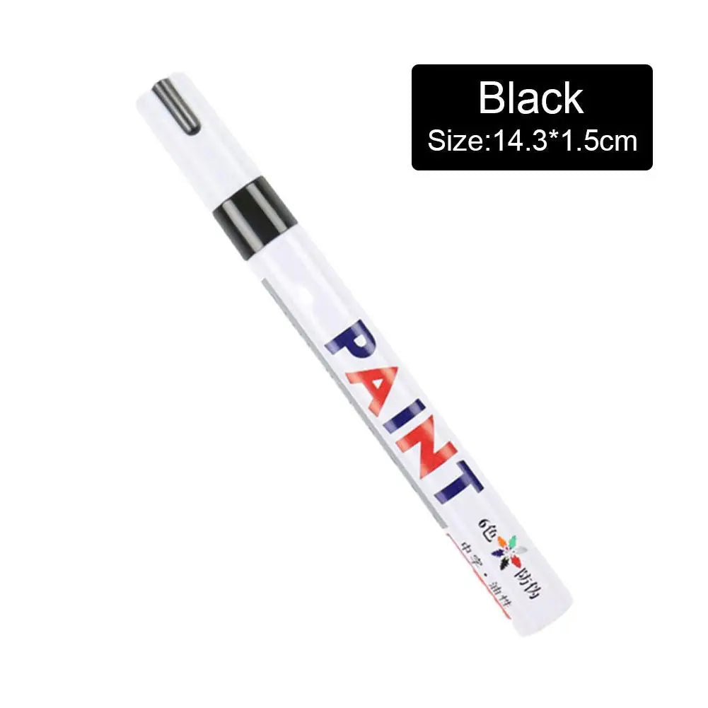 3pcs White Paint Pen Paint Markers Waterproof Car Tyre Oil-Based Paint Pen Set Quick Dry And Permanent
