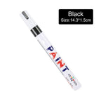 3pcs White Paint Pen Paint Markers Waterproof Car Tyre Oil-Based Paint Pen Set Quick Dry And Permanent