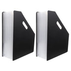 2Pcs Vertical Accordion File Organizer Folder for Papers Documents Receipts Home Office School Travel Strong Anti-Deformation