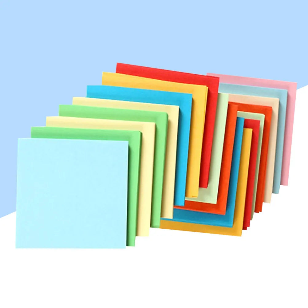 500Pcs 7Cm Construction Paper Colorful Folding Sheets Eco Friendly Safe Craft Material for Kids Kindergarten Art Stationery Home