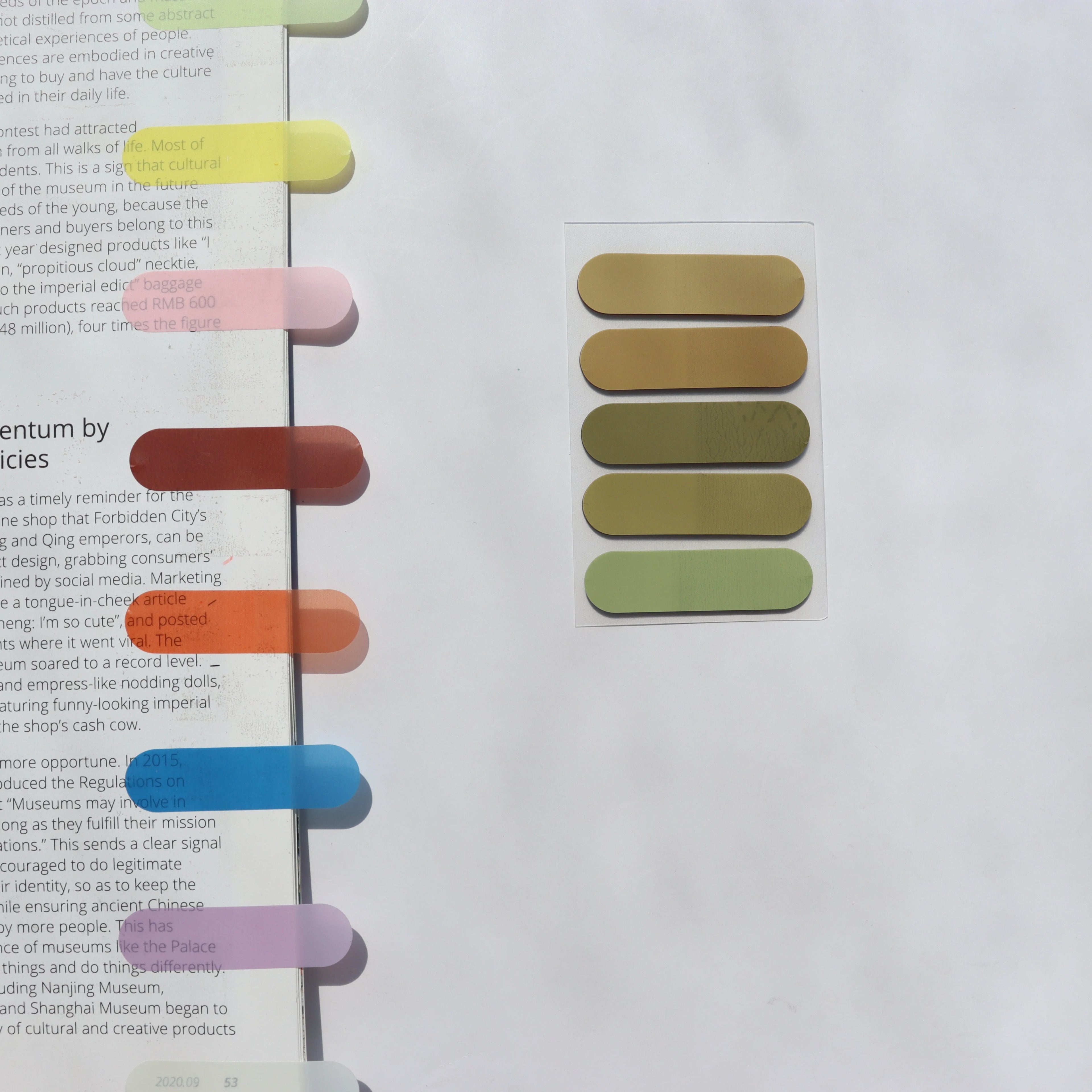 100 Sheets Transparent Sticky Notes Self-Adhesive BookMarker Annotation Reading Book Clear Tab Kawaii Cute Stationery