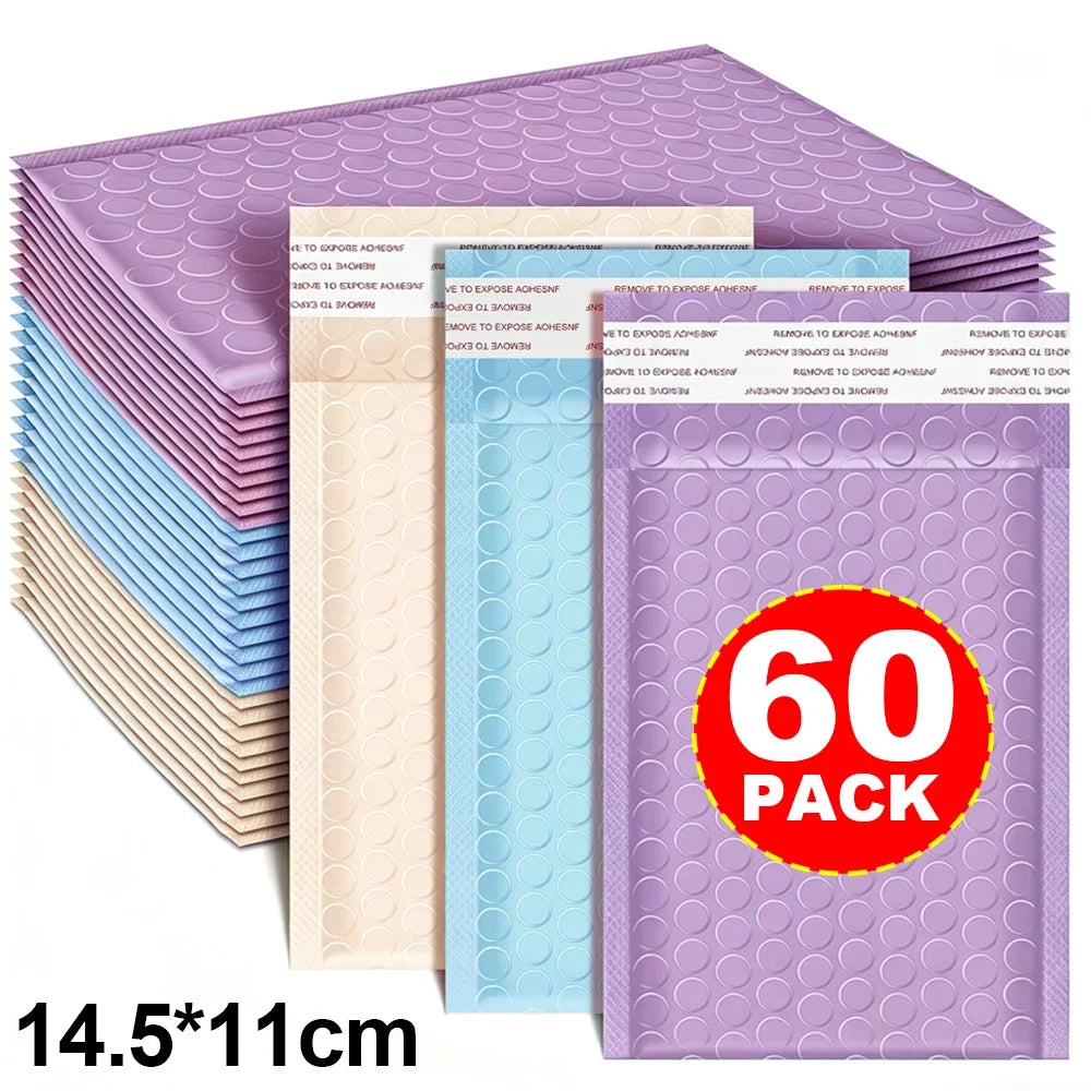 Self Adhesive Mailing Envelopes Bubble Padded Mailers 4 X 6 Inch Small Shipping Bags Waterproof Padded Envelopes for Packaging