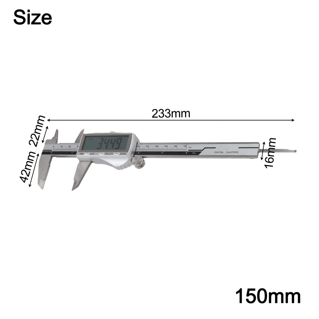 Digital Caliper Rechargeable Vernier Measuring Tool High-Precision 0.01mm Stainless Steel Depth Gauge For Jewelry
