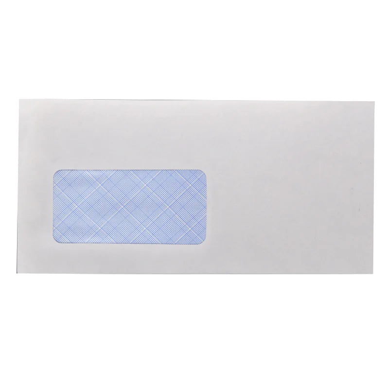 White Self Adhesive Window Envelopes Security Pattern Double Sided Tape Sealing Blank Western Style Business Card Mailing Bags