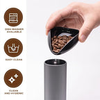 Coffee Bean Dosing Cup and Spoon Set, Ceramic Dosing Vessel Measuring Tray Kit for Coffee or Tea,  Espresso Accessories