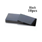 10Pcs Metal Business Card Blanks for Laser Engraving 10 Colors Aluminum Sheet Engraving Blanks DIY Cards for Home 86*54*0.2mm