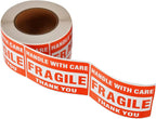 250pcs Fragile Sticker Warning Stickers Fragile Handle with Care Fragile Labels Adhesive Labels for Shipping Moving Packing