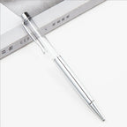 10 Pieces of Ballpoint Pens DIY Empty Pen Barrels for Handmade Quicksand Pens, Floating Flower Pens, Business Event Signature Pens, and Souvenirs