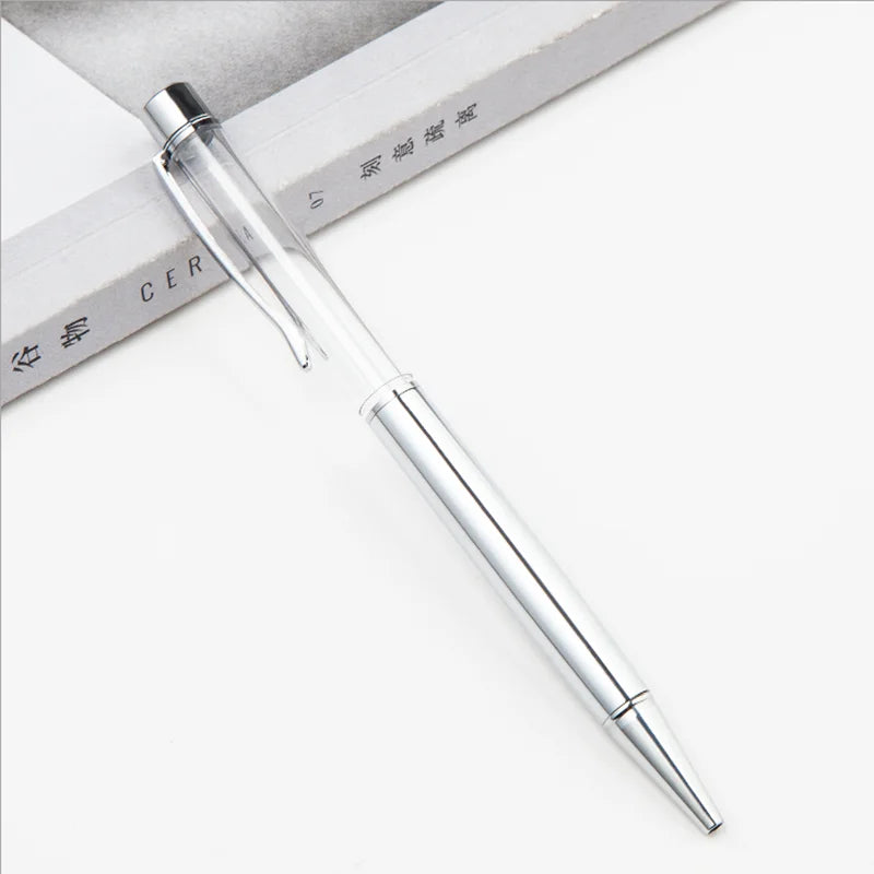 10 Pieces of Ballpoint Pens DIY Empty Pen Barrels for Handmade Quicksand Pens, Floating Flower Pens, Business Event Signature Pens, and Souvenirs