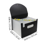 13-Layer Expanding File Folder Plastic Accordion Bill Folder A5 Size Pockets Organizer for Vouchers Cards Coupons Receipts Home