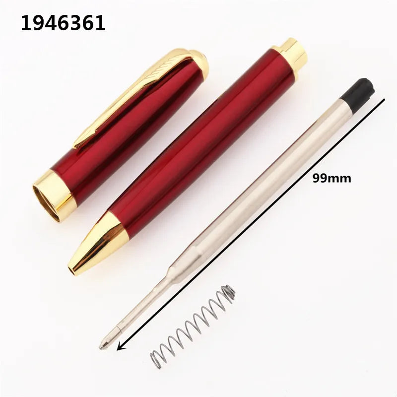 Luxury high quality 388 Black for stainless steel Business office school supplies Ballpoint Pen Golden Clip New