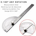 Protractor Angle Ruler Dividing Gauge Angle Ruler 180 Degree Semi Circular Carpenter Angle Ruler 14cm 1PC