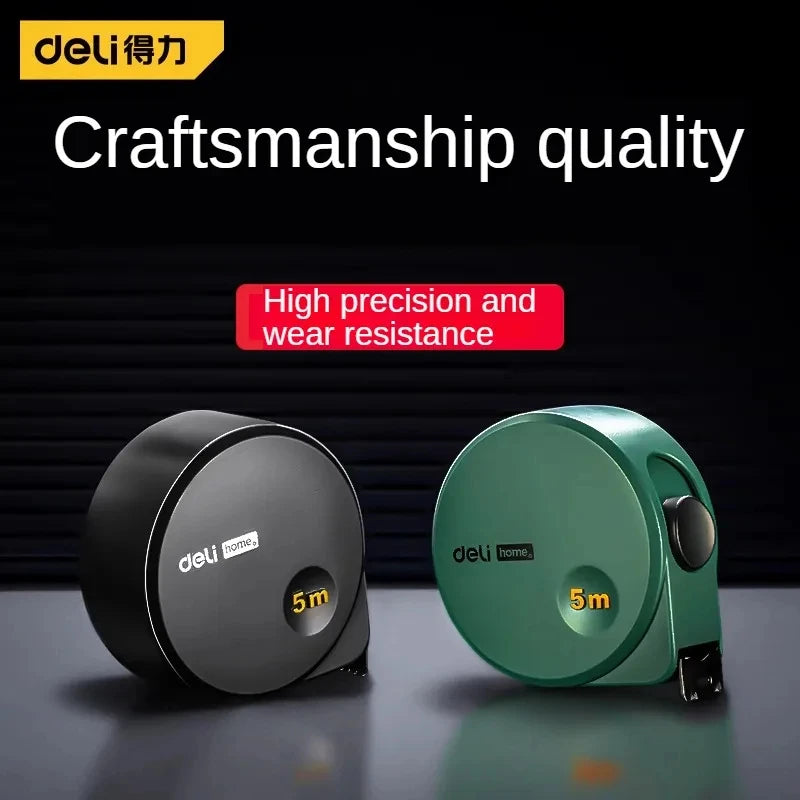Deli Tools 1Pcs 3/5M Digital Tape Measure Retractable Metric Measuring Tape Household Woodworking Portable Measuring Tools