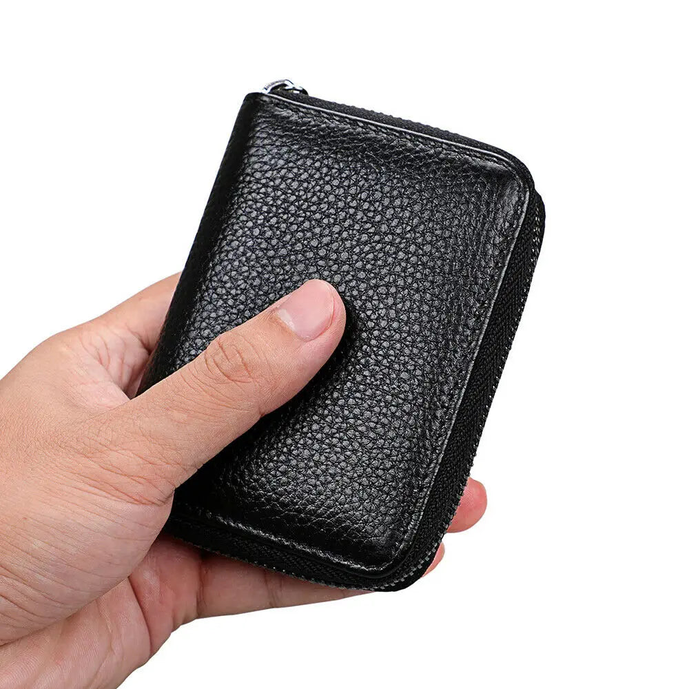 Business Card Holder Wallet Men Bank Card/ID Card/Credit Card Holder 22 Bits Card Wallet RFID Blocking Protects Case Coin Purse
