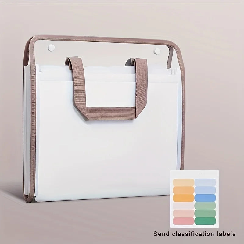 1PC Student file bag accordion bag folder large capacity test paper storage bag