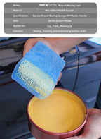 SEAMETAL 8-13pcs Microfiber Car Wax Applicator Pads Soft Auto Detailing Wax Sponge Set Car Paint Care Polishing Cleaning Pads