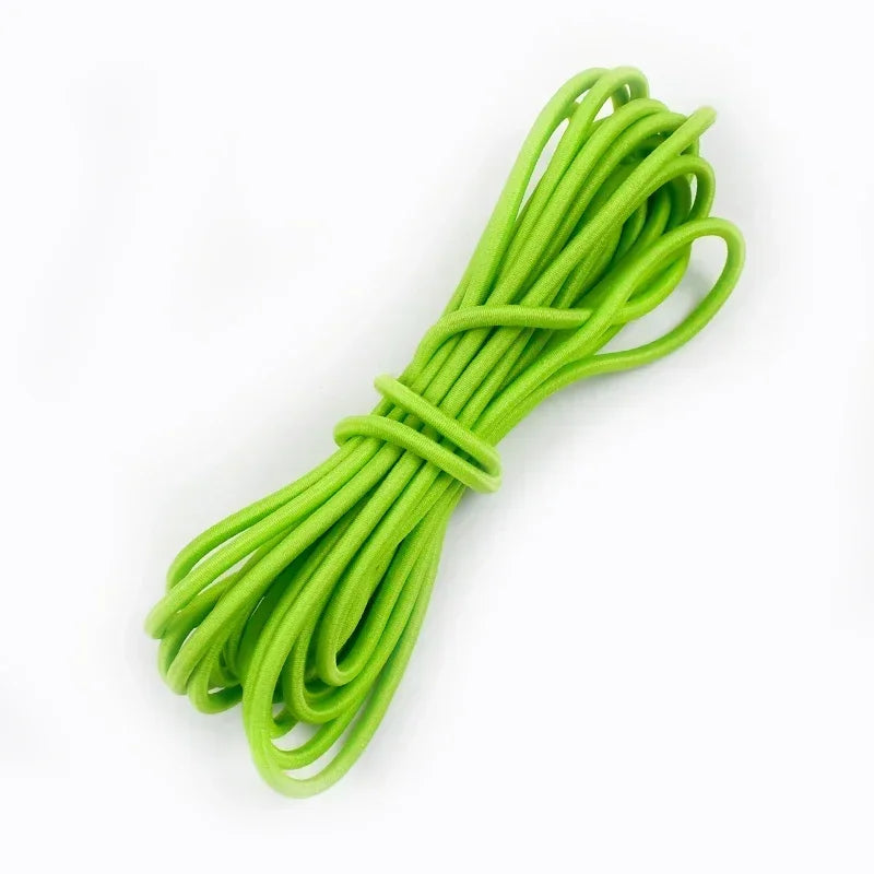 5/10/20/50M 4mm Multicolor Elastic Band Round Hair Bungee Rope Hat Drawstring Rubber Bands Clothes Spring String Cord Sewing Bia