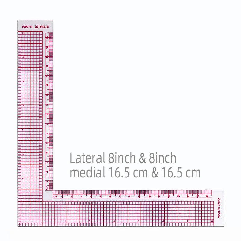 Empire sewing ruler and French curve, used for pattern making drafting, transparent plastic fashion designer ruler pieces assemb