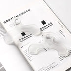 Transparent Plastic Book Clip Simple Reading Aid Fixed Book Holder Bookmarks Creative Design Practical Note Holder for Bookstore