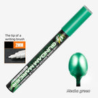 Metallic Markers Colouring Pens for Mech Painting Golden Paint Marker Pen Silvery Reflective Paint Model Marker Pen