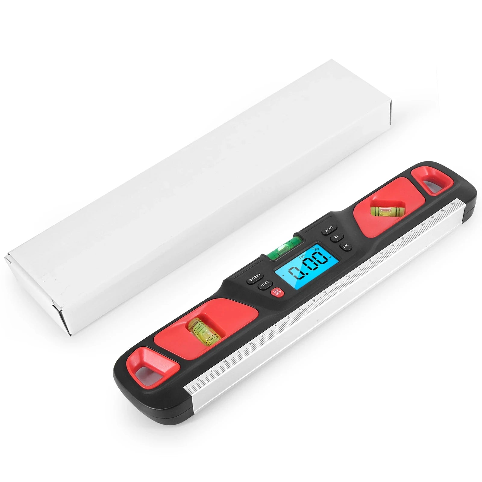 Digital Spirit Level Inclinometer Horizontal Scale Ruler Electronic LED Display Protractor Magnetic Base Measuring Tools