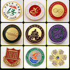 Badge Customized Brooch Clothes Pin Gift Souvenir Custom Key Ring Soft/Hard Enamel Metal Logo Magnetic Badge Coin DIY Lapel Pins