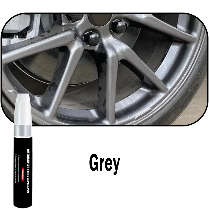 Automotive Wheel Touch-Up Pen Paint Repair Pen Gloss Black Matte Black Silver Grey Automotive Paint Care Accessories