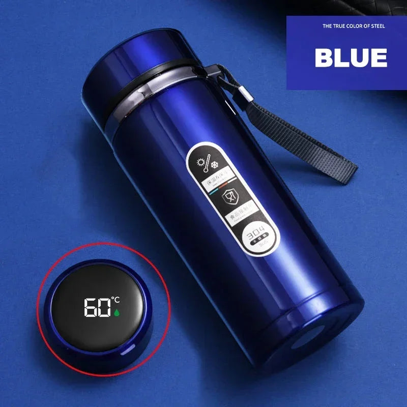 Thermos Sus304 Tea Water Bottle 500ML-1Liter Stainless Steel Vacuum Flask Portable Cups Bottle with LED Temperature Display