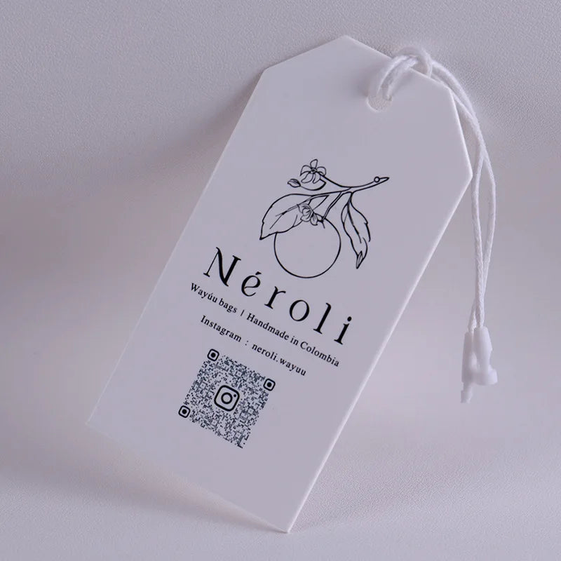 Custom Clean Coated Paper Hang Tag for Clothing Garment Apparel Brand Label Customized Printing Logo Wholesale