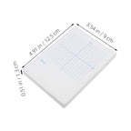 3Pcs Xy Coordinate Graph Paper Notebook Math Practice Pad for Classroom Homework Teaching Students Engineers White Grid Paper