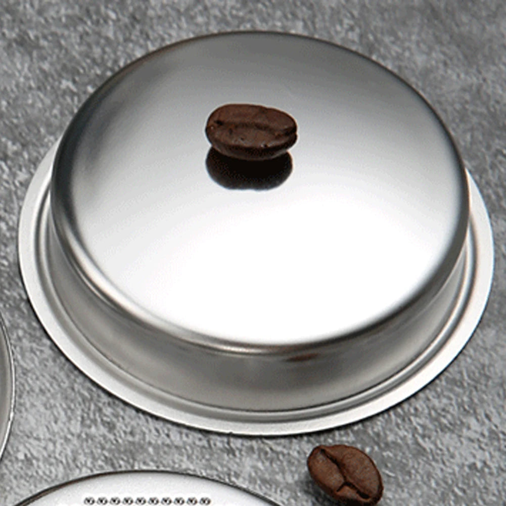 1pc Coffee Blind Filter Basket 51 58mm StainlessSteel Non Pressurized Filter Cup For Backwashing In Semiautomatic Coffee Machine