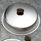1pc Coffee Blind Filter Basket 51 58mm StainlessSteel Non Pressurized Filter Cup For Backwashing In Semiautomatic Coffee Machine
