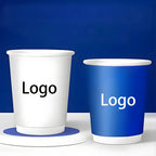 1000pcs 9oz 250ml double wall coffee cups, insulated double wall paper cups, company logo personalized customization wholesale