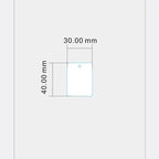1000pcs Waterproof Hang Tags Transparent Frosted PVC Cards Clothing Hang Tags Price Tag Wear-resistant Durable Thickness 0.27mm