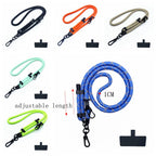 Phone Lanyard Adjustable 1 Cm Diameter Outdoor Universal Case Crossbody Shoulder Card Neck Cord Clip Hang Anti-lost Wrist Strap