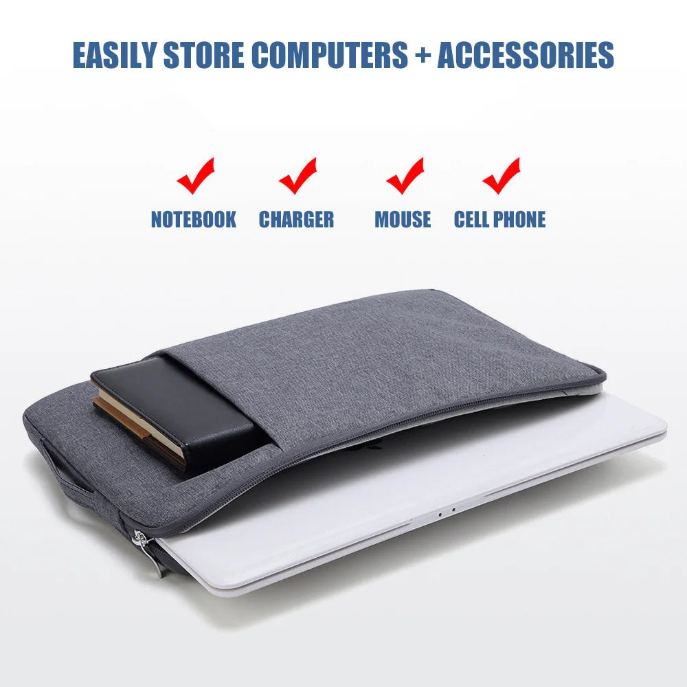 Waterproof Laptop Bag Sleeve Tablet Cover For MacBook Air Pro Xiaomi Dell Acer Notebook Computer Case 11 12 13 14 15 15.6 Inch