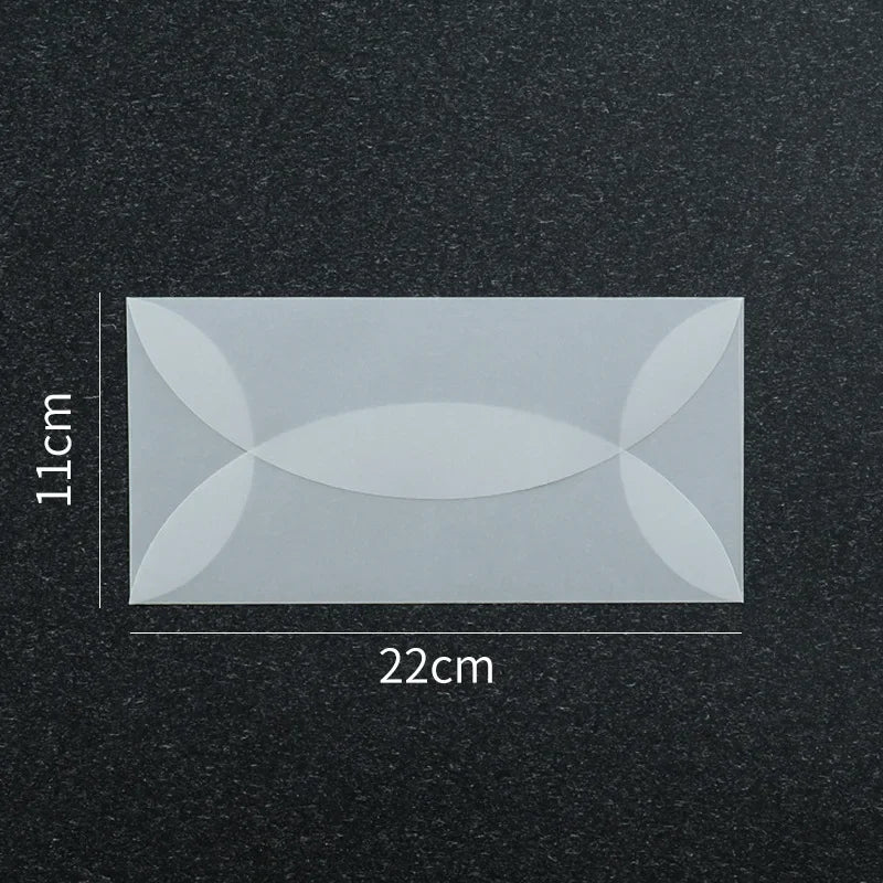 50pcs/lot Blank Translucent Envelope for Invitations Postcards European Giftbox Message Card Letters Business Wedding Envelopes