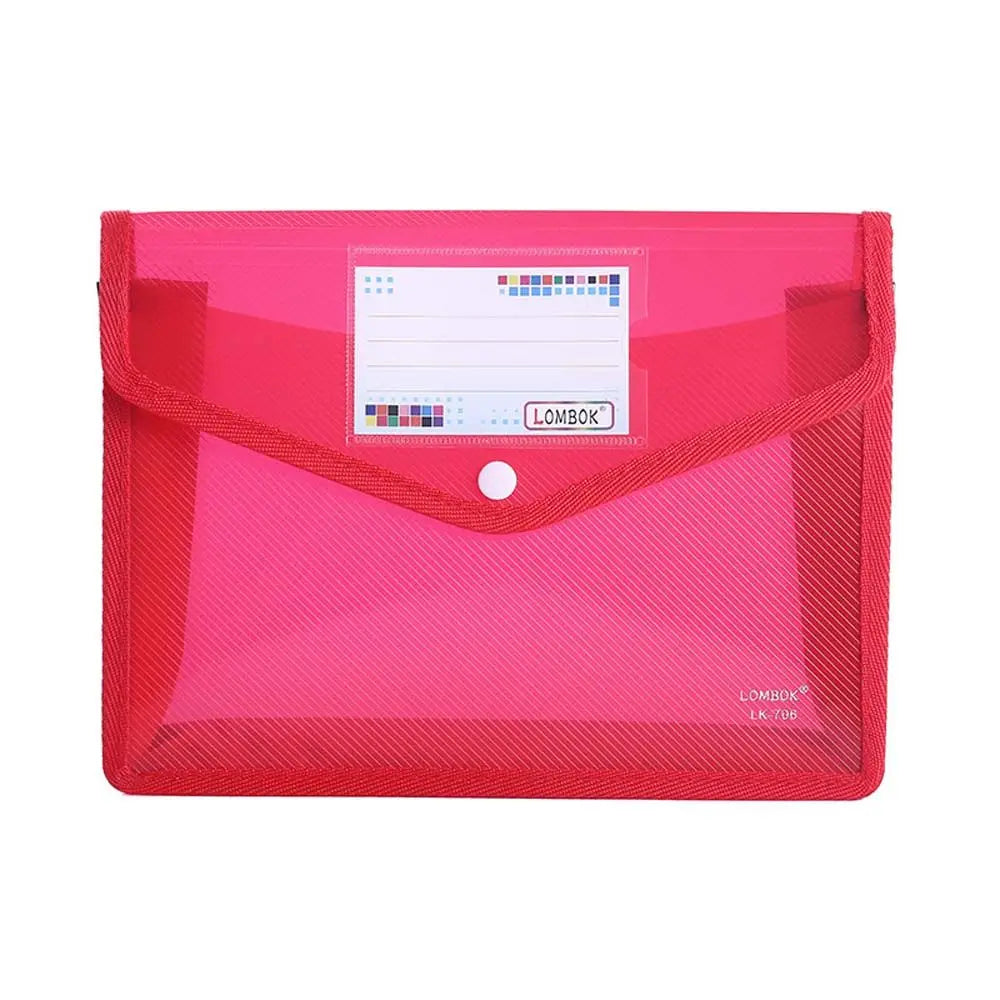 A4/A5File Folder Stationery Storage Folder Waterproof File Organizer Folders Pvc Bag Portfolio Paper Storage Office Organizers