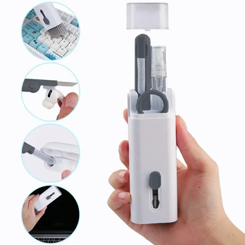 7-in-1 Multifunctional Cleaning Kit Laptop Keyboard Cleaning Brush Mobile Phone Screen Cleaning Bluetooth Headset Cleaning Pen