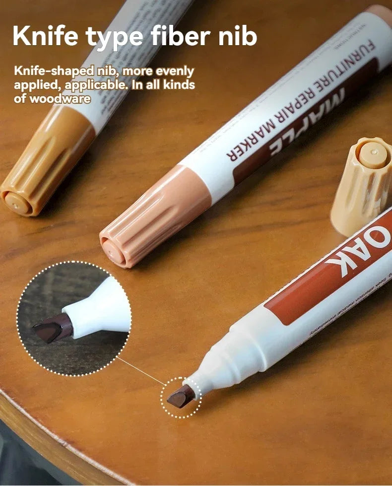 13/21Pcs Furniture Repair Pen Markers Remover Wood Scratches Restore Kit Scratch Filler Paint Wooden Cabinet Floors Tables