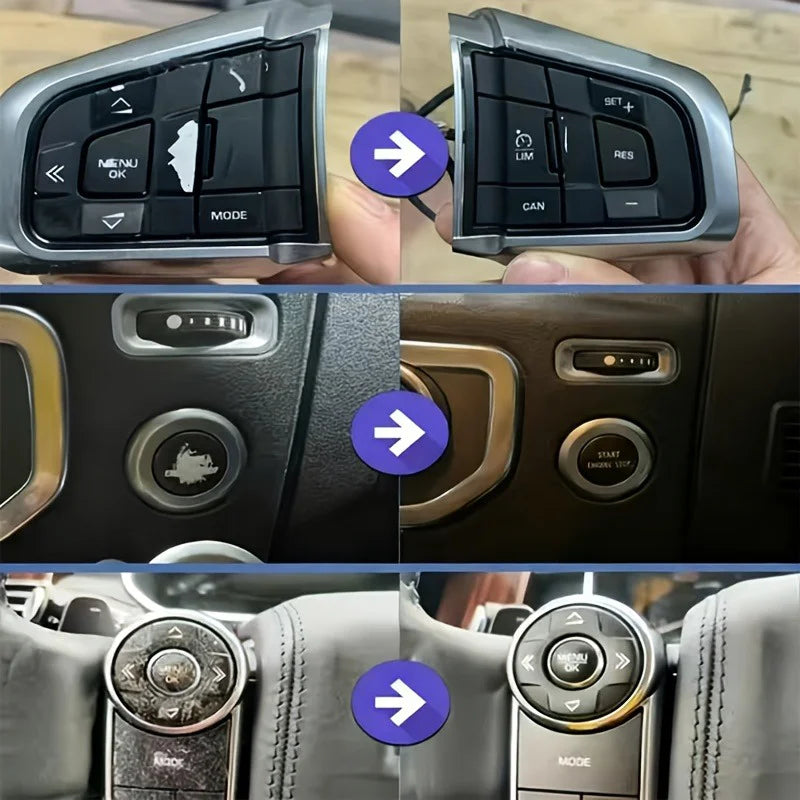 Car Button Repair Pen - Black Special Plastic Interior Renovation Touch-Up Pen, easily repairs scratches and wear on the interio
