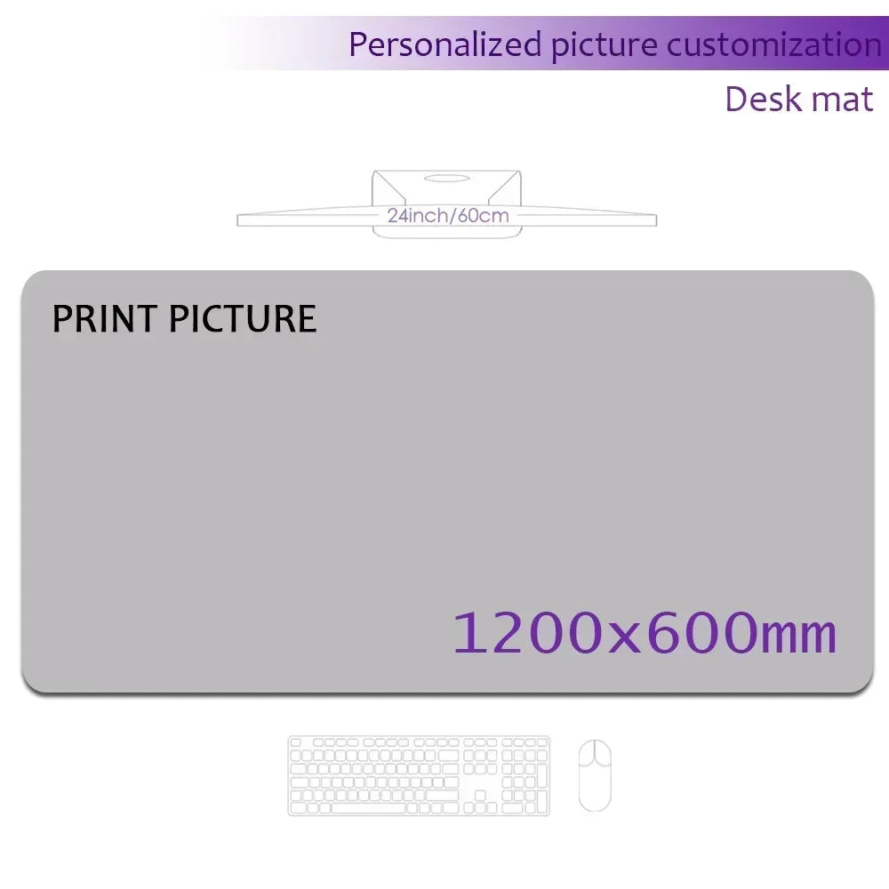 Create Your Own Personalized Mousepad Print Custom Mouse Pad Company Playmat Deskmat 1200x600 Customizable Keyboard Computer Mat