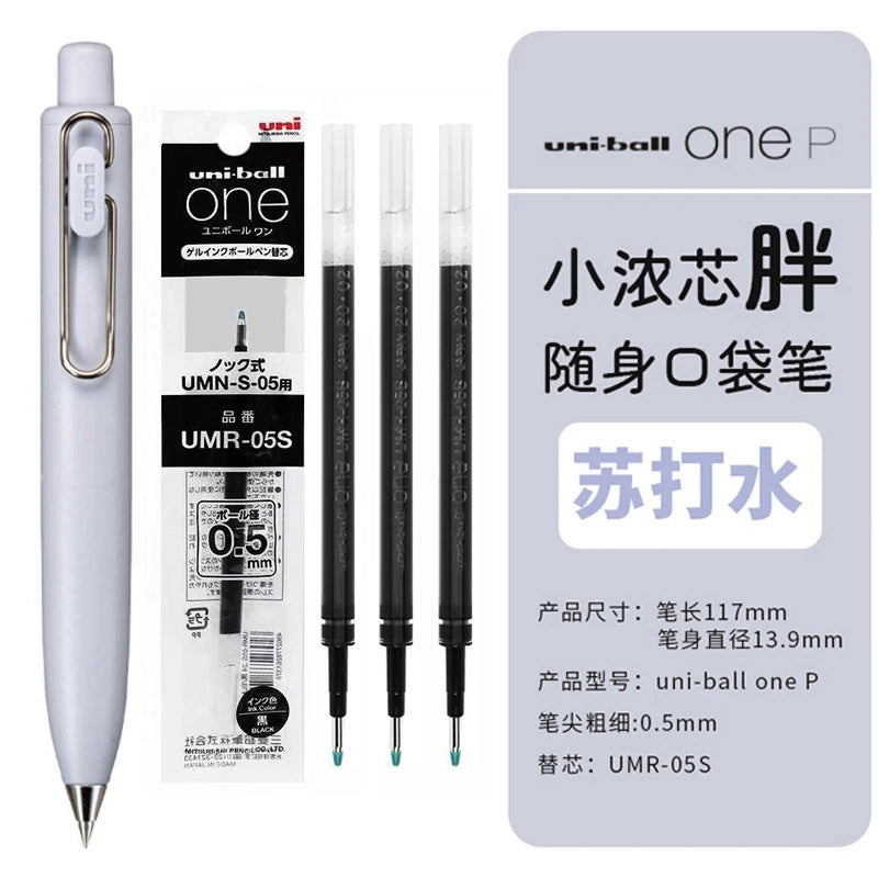 Uni Uniball One P 1pcs Gel Pen Japan Original New Stationery UMN-SP 0.5 Mini Pocket Pen Cute Portable Writing,Record Neutral Pen