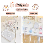 Cable Management Clip For Desk - Simple No-Drill Edge-Mounted Cord Organizer For Charging Cables And Data Wires.