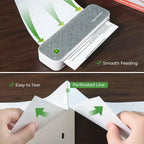 A4 Thermal Paper Printer Paper for A4 Portable Printer,For M08F-Letter, M08F M832,M833, M834,M835, 8.27"×11.69” Size, 100 sheets