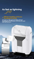 25L 4435 Office Electric Shredder for Shredding Paper Particles Book Nails Cards Confidential Specific Document Shredder Level 5