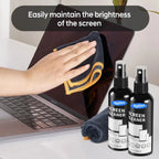 Screen Cleaner Spray Kit with Microfiber Cloth Anti-Fingerprint Polish Coating for Phone Tablet Camera Screen Cleaning Protectio