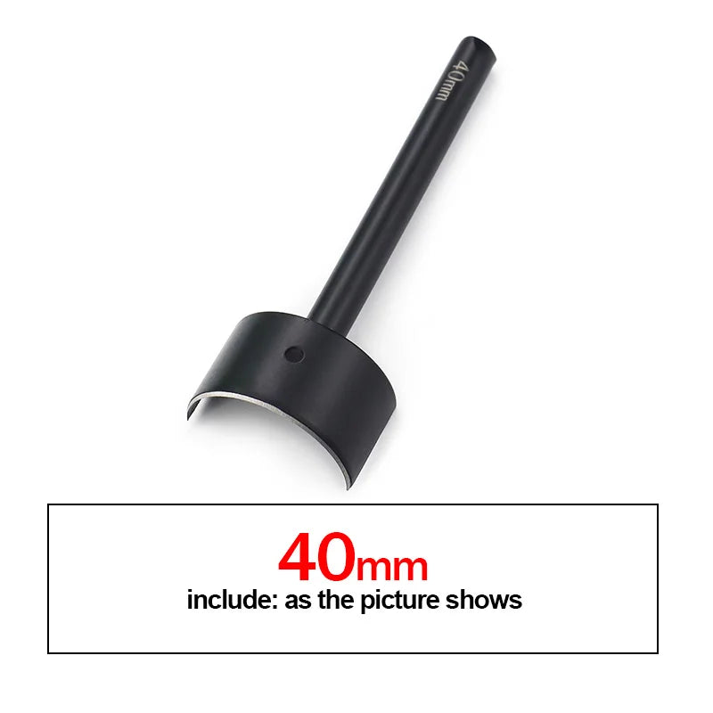 QJH Half-Round Leather Cutter Punch Strap End Punch Tool for DIY Crafting Handwork Strap Belt, Wallet and Bag (15 - 45 mm)