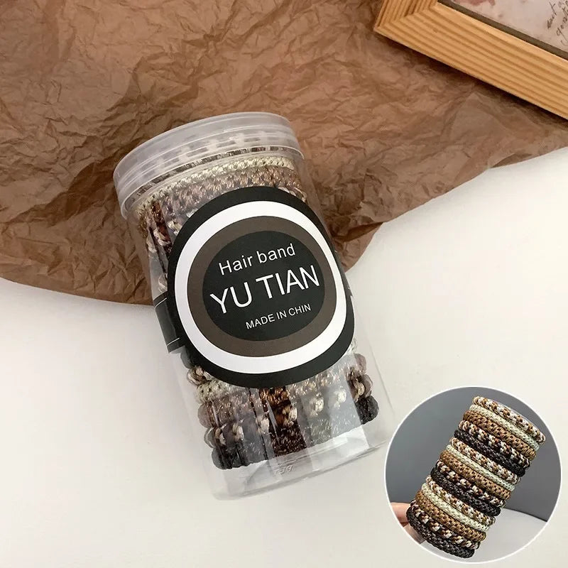 15pcs/box High Elastic Hair Rubber Bands For Women Black Hair Tie Girls Ponytail Holder Hair Rope Hairbands hair accessories